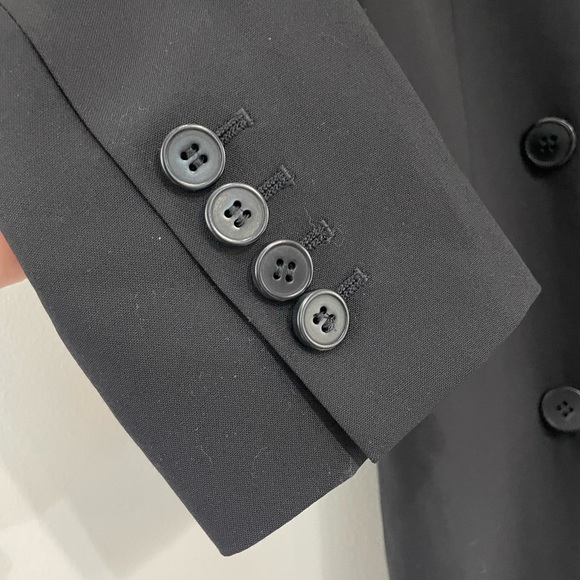 THEORY Blazer Dress Traceable Wool | Black Tailored Mini Size 4 - Picture 6 of 9